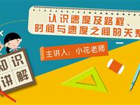 认识速度及路程、时间与速度之间的关系