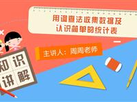 用调查法收集数据及认识简单的统计表