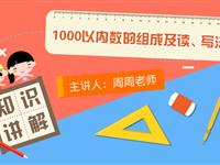 1000以内数的组成及读、写法