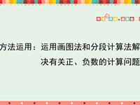 方法运用：运用画图法和分段计算法解决有关正、负数的计算问题