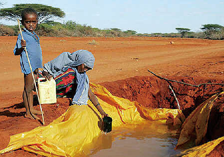干旱缺水的非洲