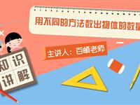 用不同的方法数出物体的数量