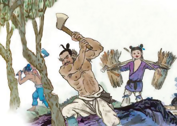 人们砍树的图片,人们图片,人们拜年图片_大山谷图库